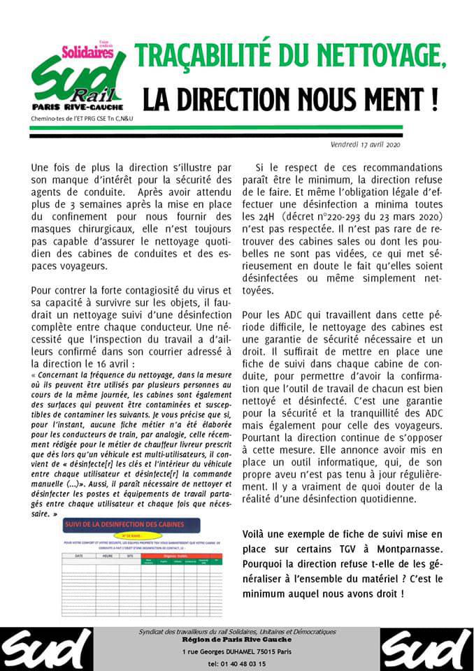 Traçabilité du Nettoyage
