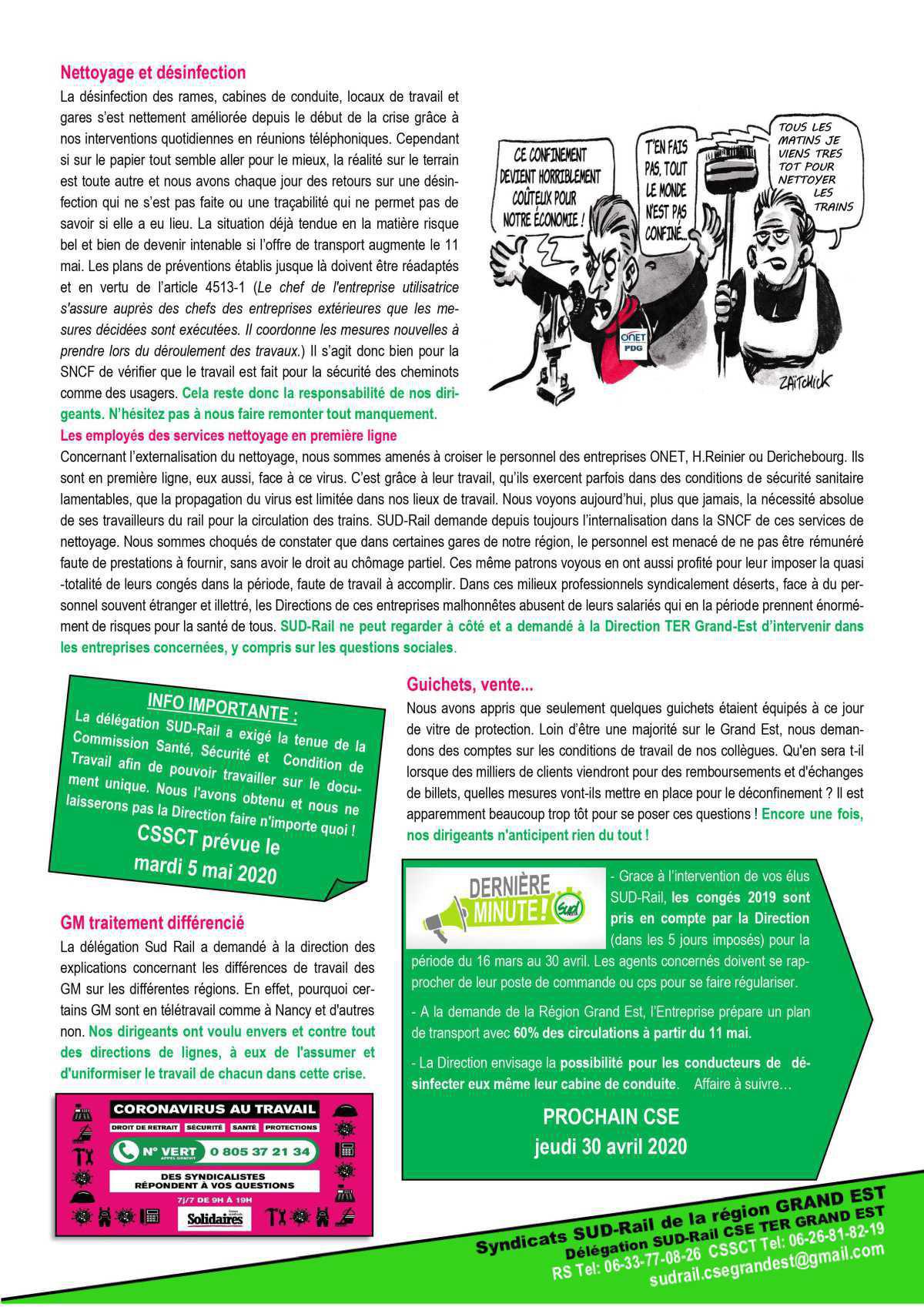 CSE Extraordinaire Spécial COVID-19