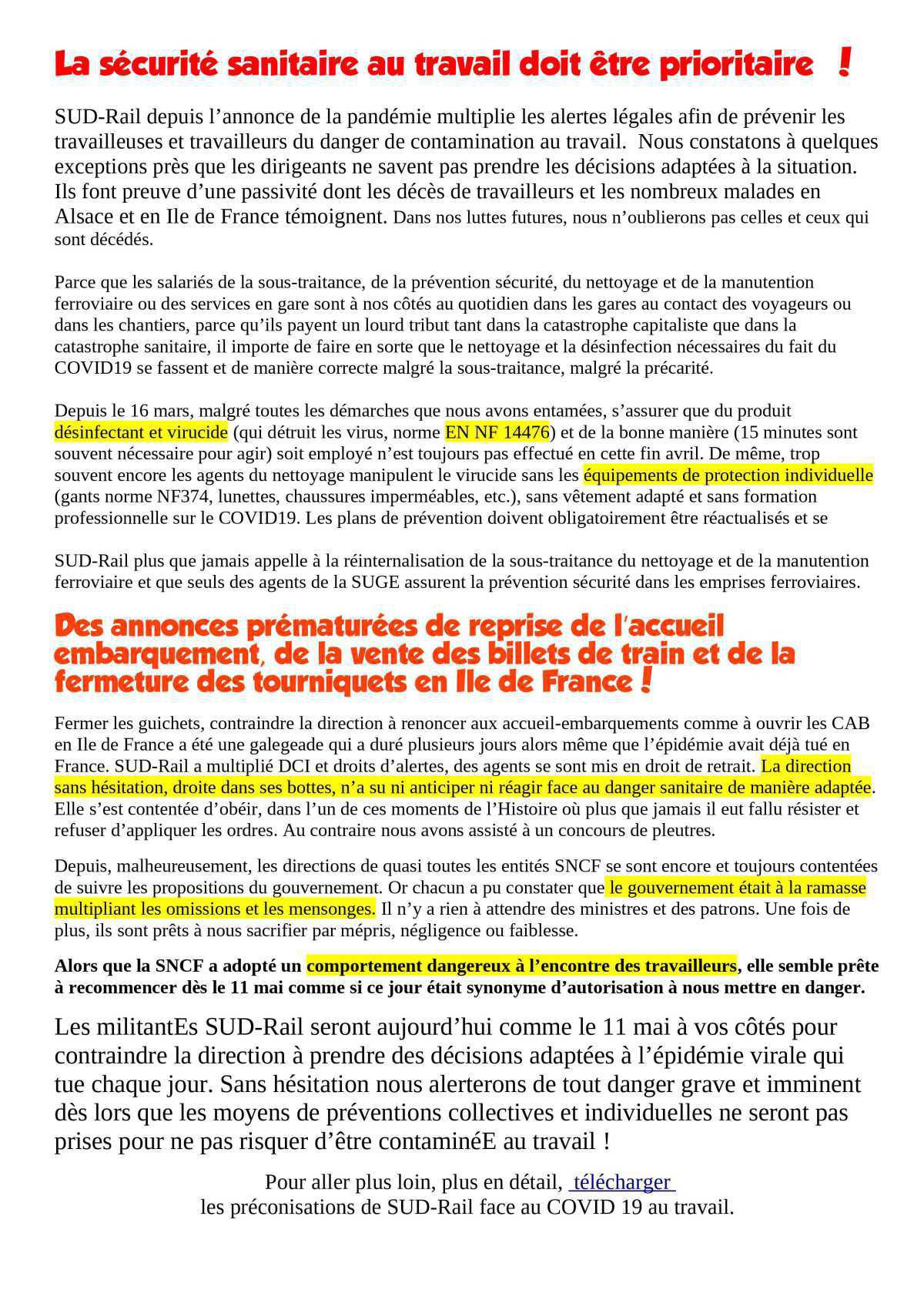 Distance sanitaire hygiaphone et billets de trains !
