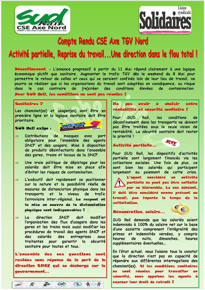 Activité partielle, reprise du travail...Une direction dans le flou total !