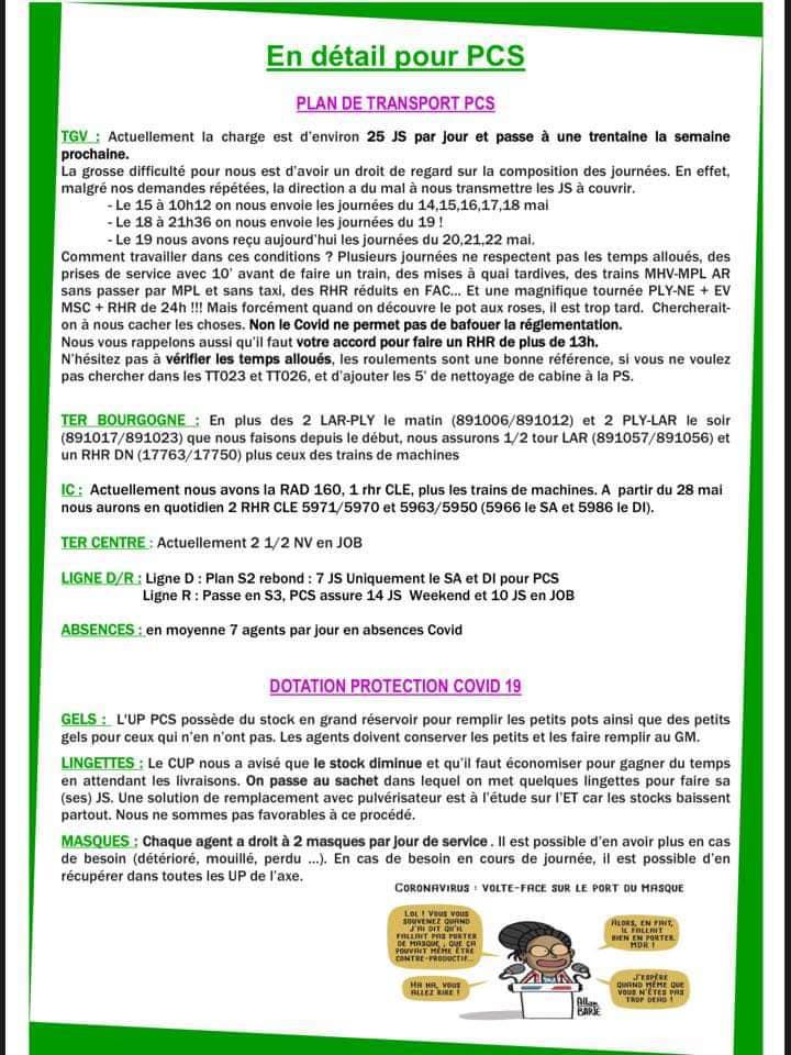 L'info des cheminot(es) de PCS-BCY