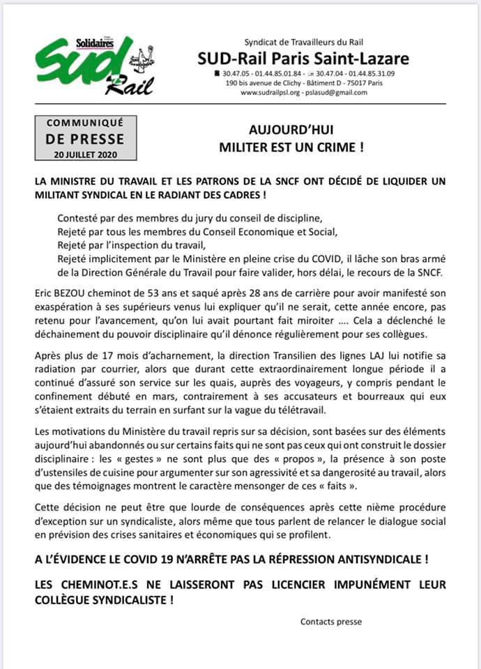 Aujourd'hui, militer est un crime !