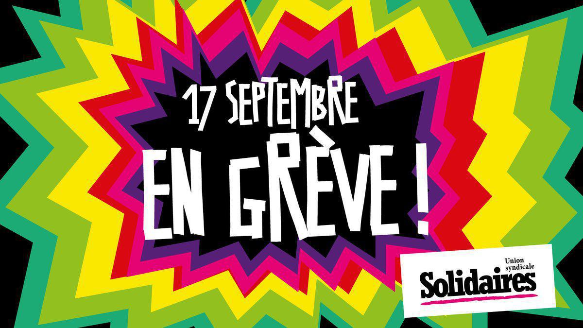 Le chemin de la lutte passe par le 17 septembre ! Le chemin de la lutte passe par le 17 septembre !