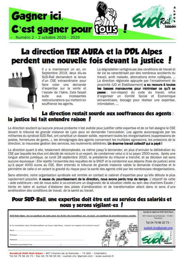La direction TER AURA et la DDL Alpes perdent une nouvelle fois devant la justice !