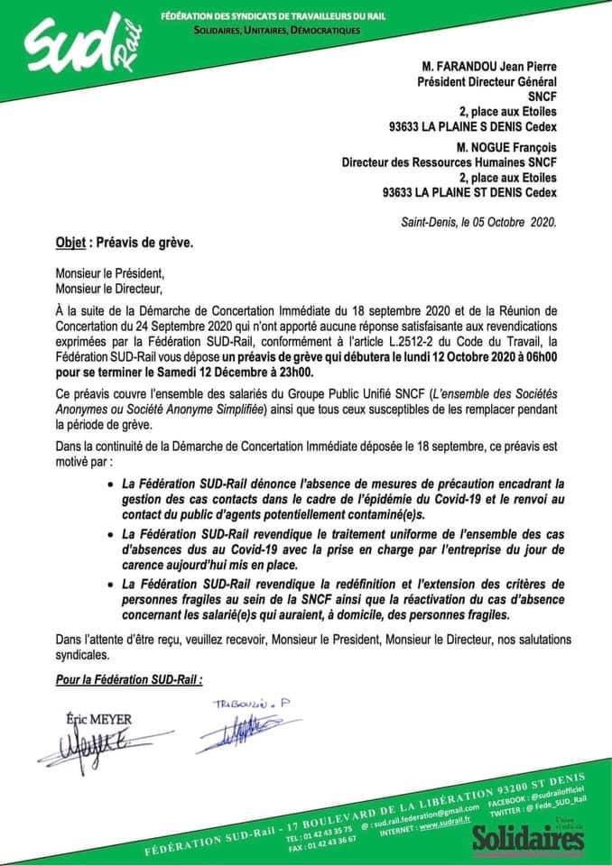 Préavis de grève...