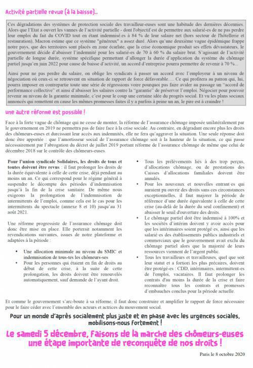 Assurance Chômage : C’est l’abrogation de la « réforme » qu’on veut ! Assurance Chômage : C’est l’abrogation de la « réforme » qu’on veut !