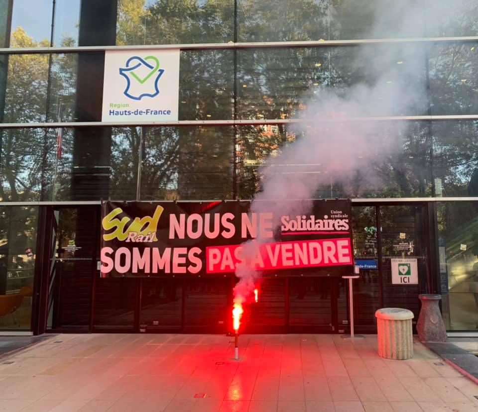 Rassemblement du 15/10/20 devant le Conseil Régional des Hauts de France