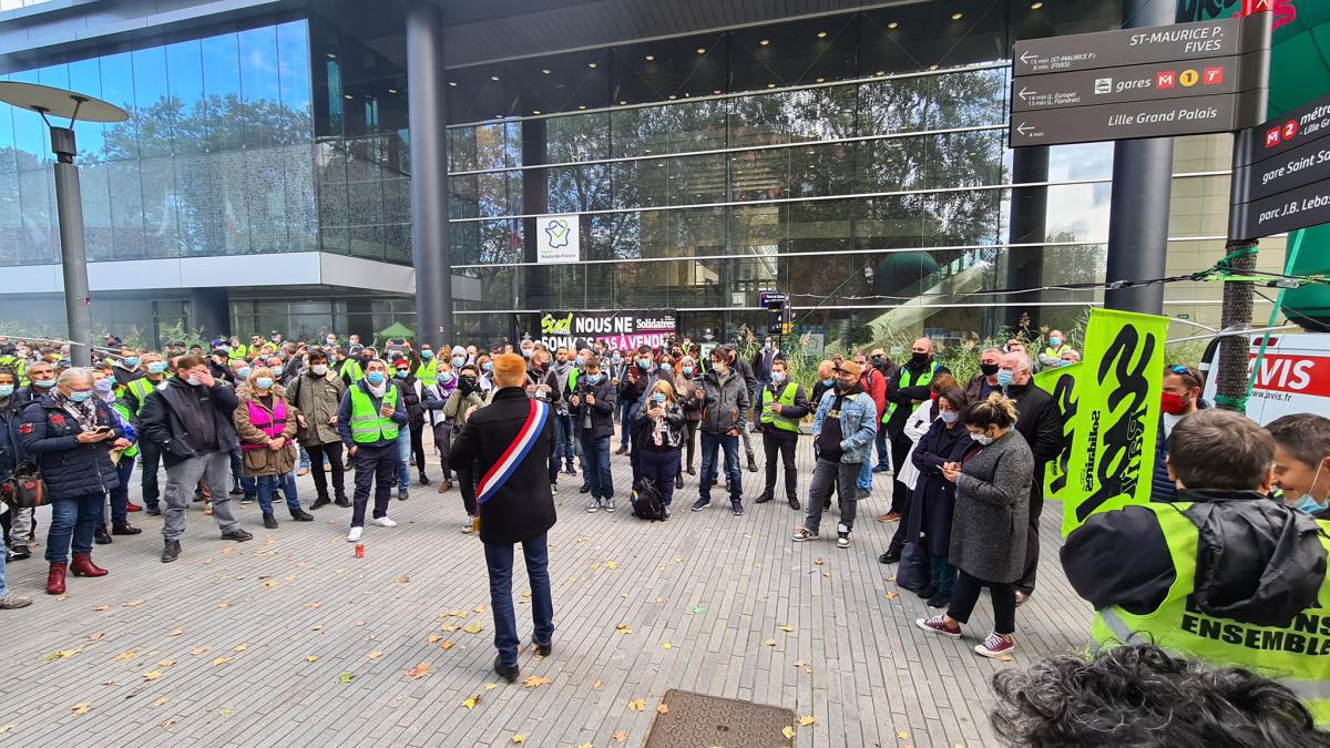 Rassemblement du 15/10/20 devant le Conseil Régional des Hauts de France