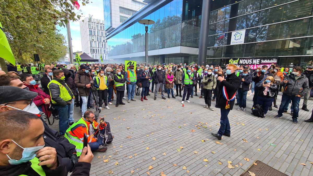 Rassemblement du 15/10/20 devant le Conseil Régional des Hauts de France