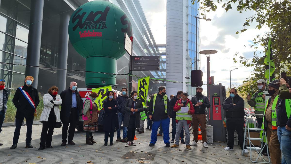 Rassemblement du 15/10/20 devant le Conseil Régional des Hauts de France