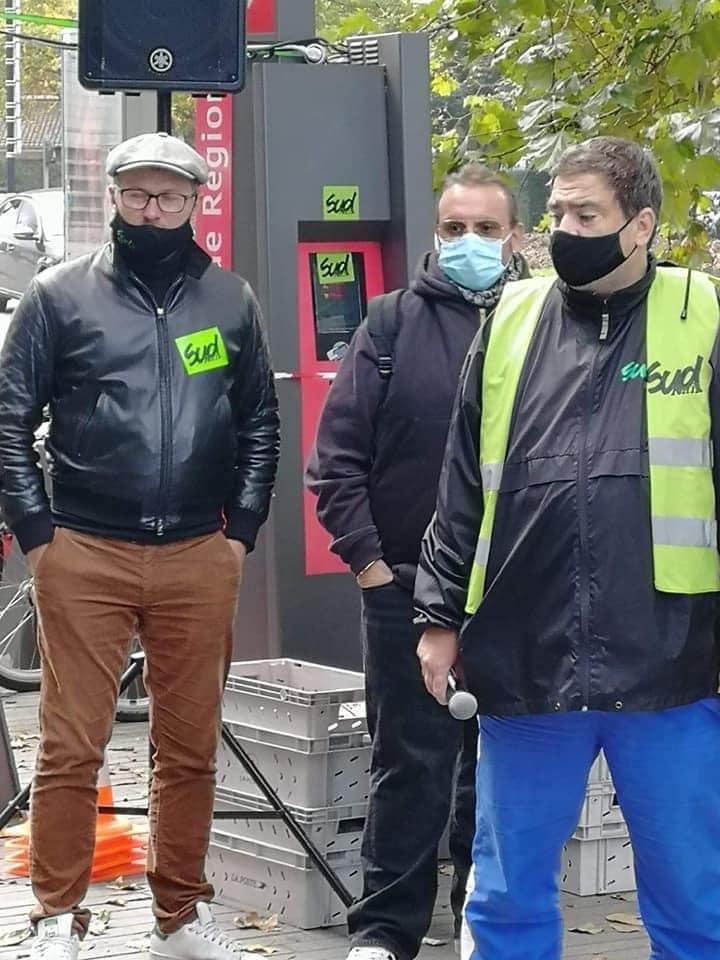 Rassemblement du 15/10/20 devant le Conseil Régional des Hauts de France