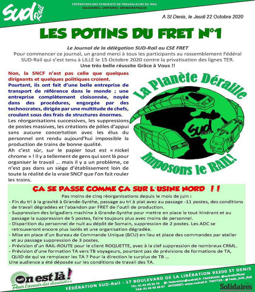 " Les Potins du FRET N°1"