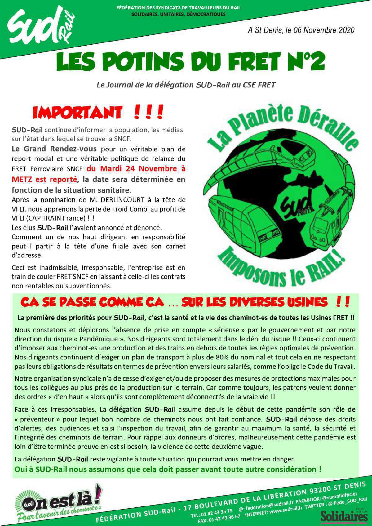 FRET: Les potins du Fret n°2