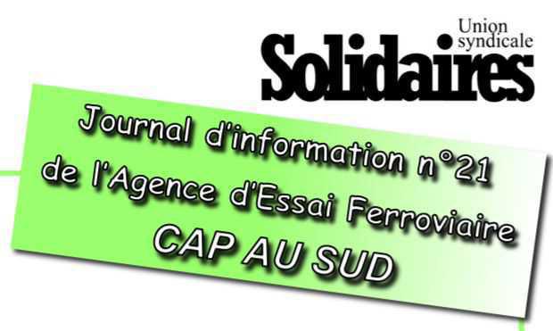 Journal d’information n°21 de l’Agence d’Essai Ferroviaire