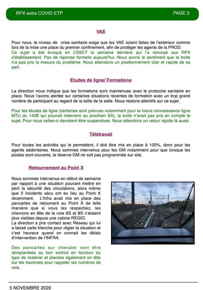 Compte Rendu RPX Extra COVID ETP