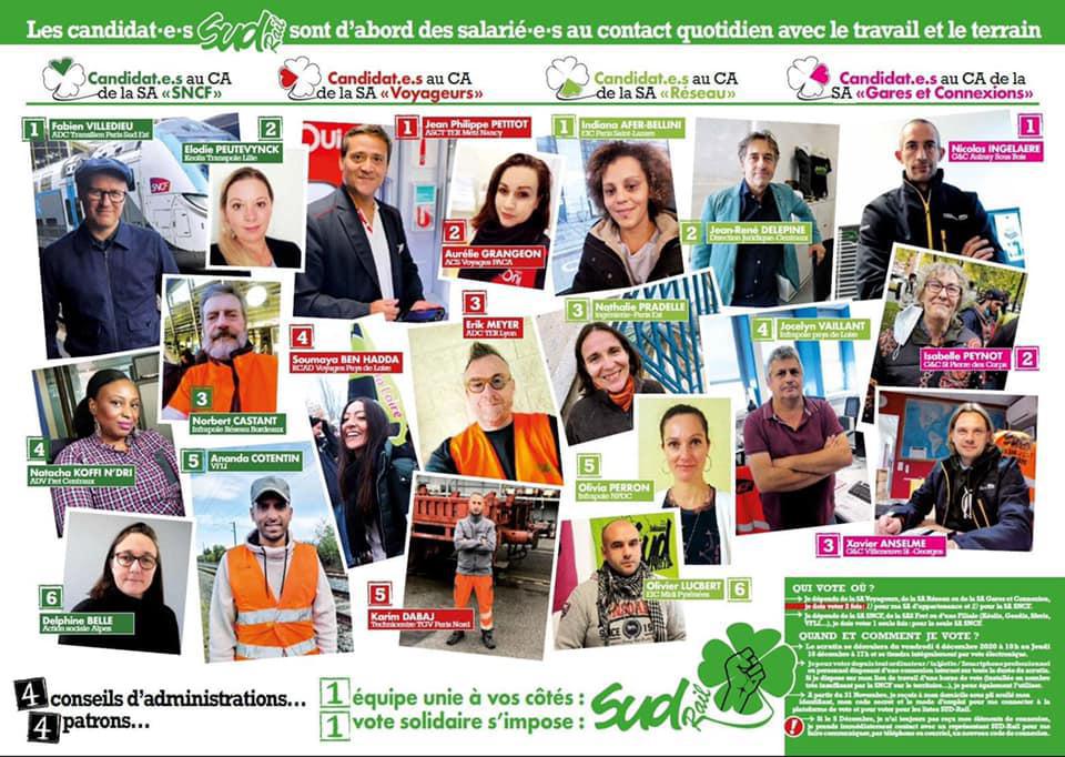 Élections CA : Votez et faites Voter SUD Rail Ici !