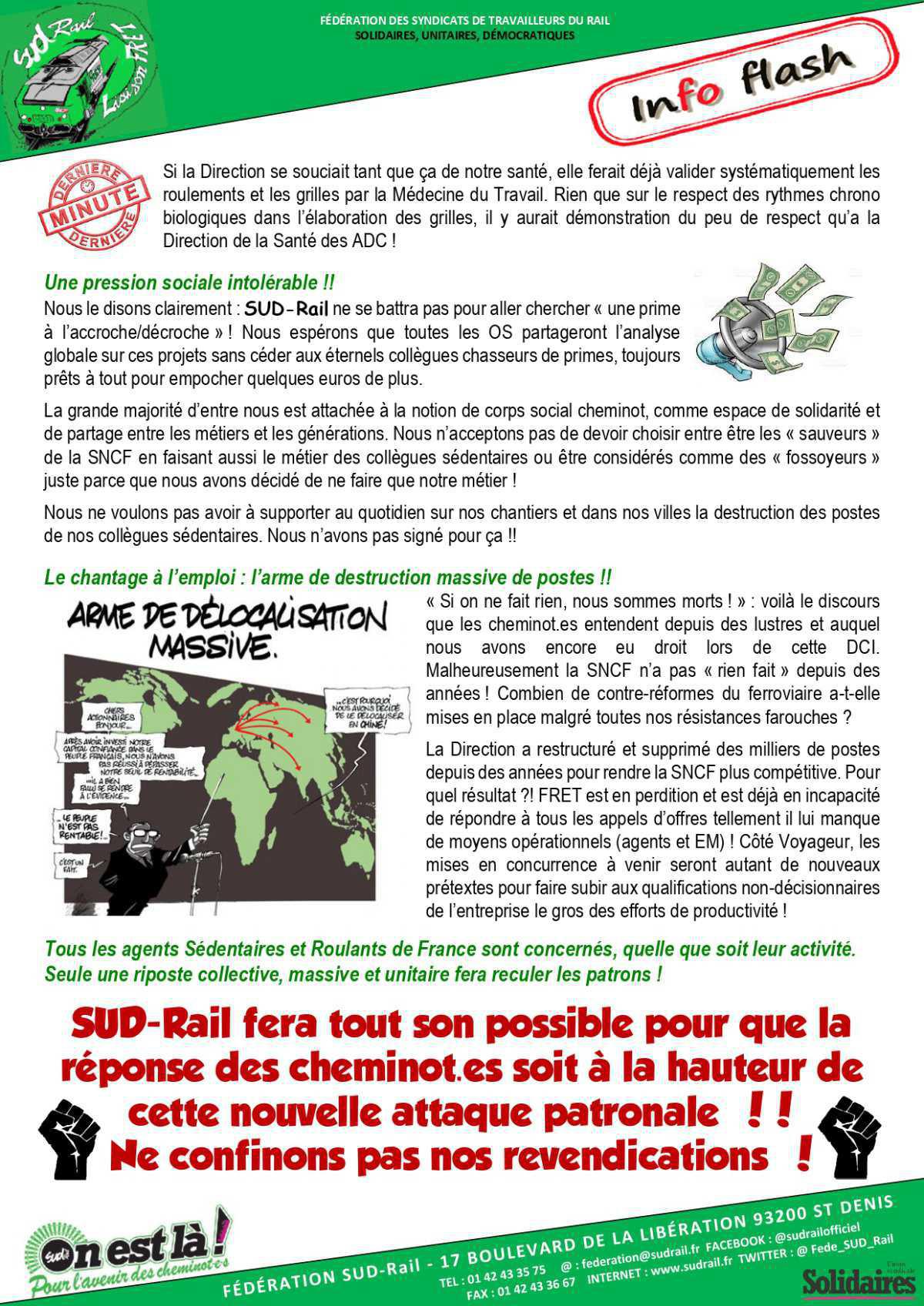 Nouveau Référentiel Traction au FRET : Danger pour tous les ADC !!