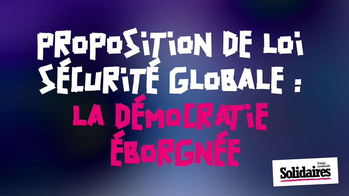 Proposition de loi sécurité globale : La démocratie éborgnée