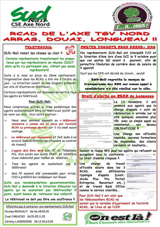 RCAD Arras, Douai, Longeau...