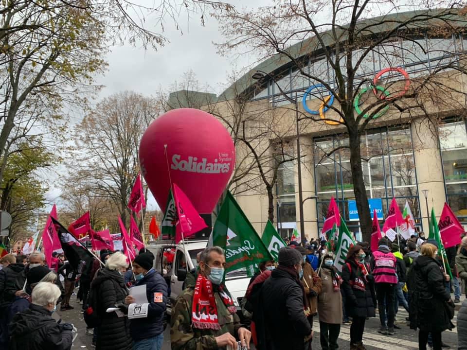 Manifestation du 5 Décembre contre la Loi Sécurité Globale, pour le droit au travail, l'emploi et les libertés...