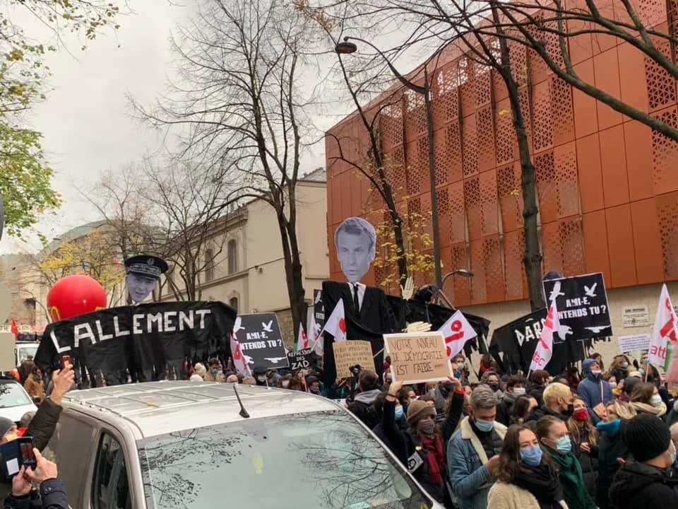 Manifestation du 5 Décembre contre la Loi Sécurité Globale, pour le droit au travail, l'emploi et les libertés...