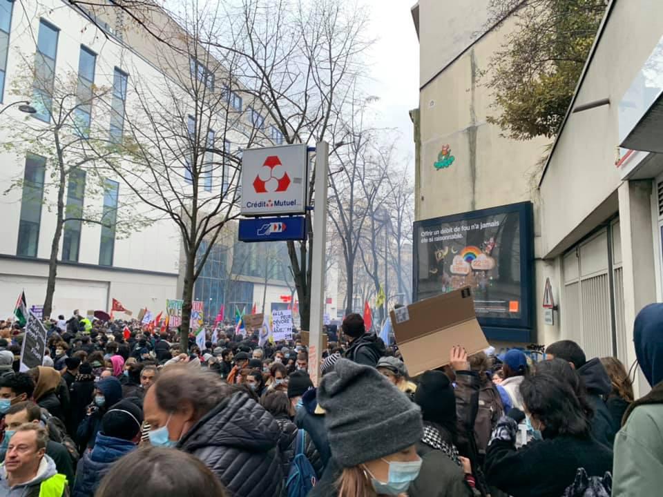 Manifestation du 5 Décembre contre la Loi Sécurité Globale, pour le droit au travail, l'emploi et les libertés...