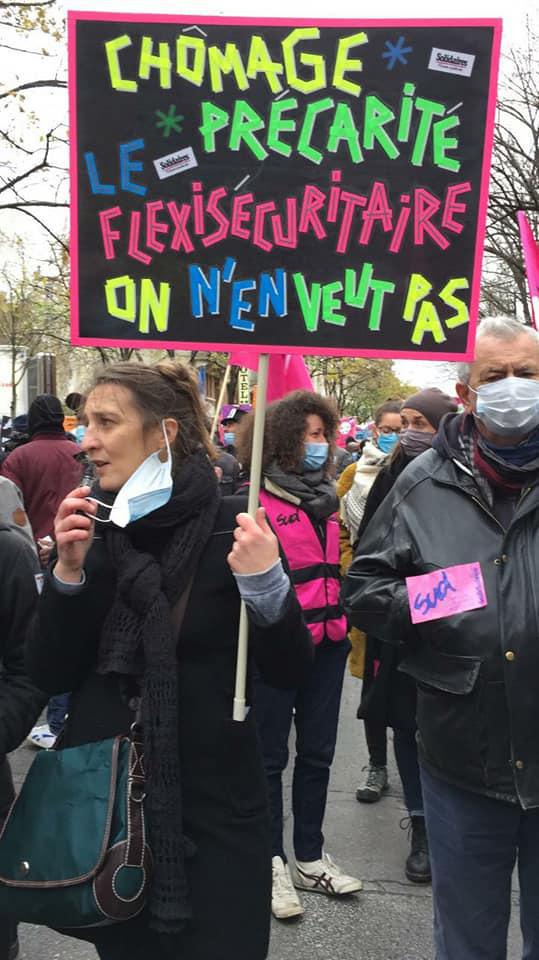 Manifestation du 5 Décembre contre la Loi Sécurité Globale, pour le droit au travail, l'emploi et les libertés...
