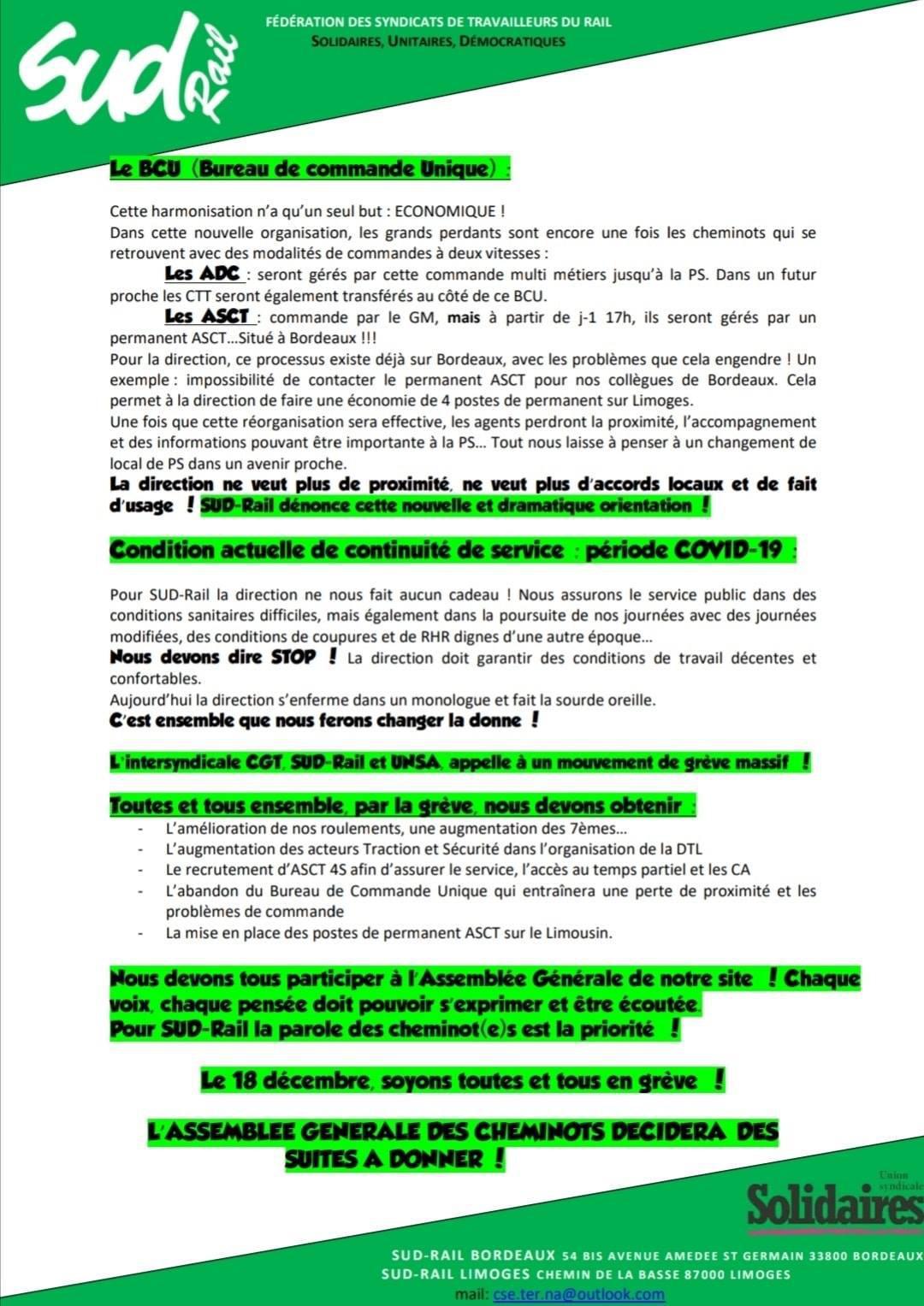 La direction ne veut pas entendre ! Faisons en sorte qu'elle nous écoute !