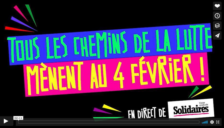 Vidéo : Tous les chemins de la lutte mènent au 4 février ! Vidéo : Tous les chemins de la lutte mènent au 4 février !