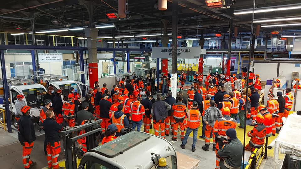 Mobilisation dans les Technicentres TGV