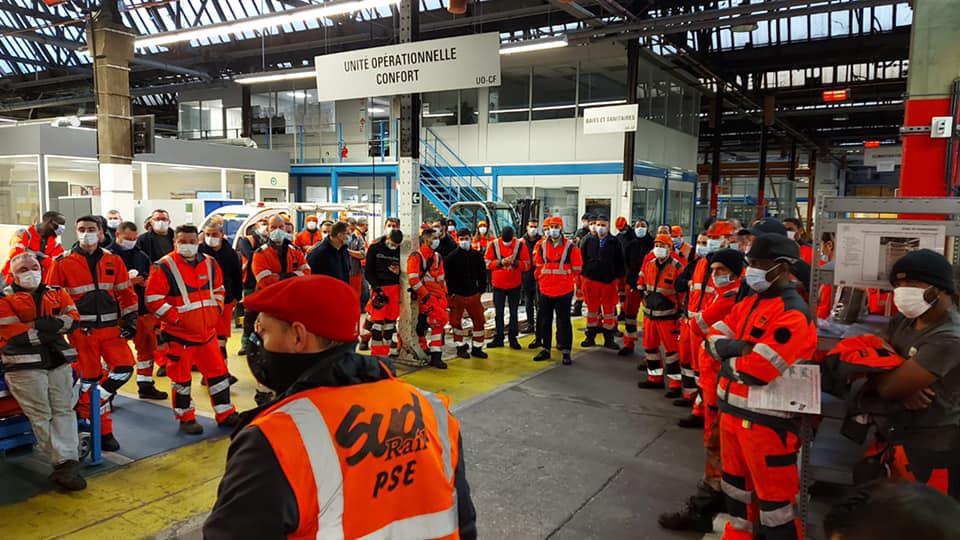 Mobilisation dans les Technicentres TGV