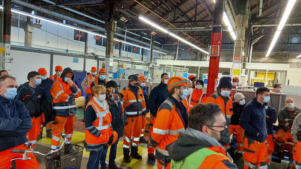 Mobilisation dans les Technicentres TGV