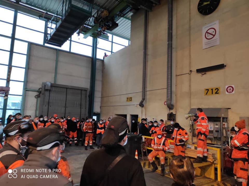 Mobilisation dans les Technicentres TGV