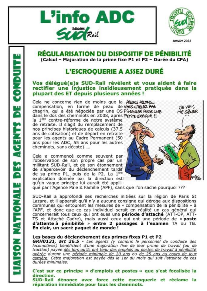 ADC : Régularisation du dispositif de pénibilité