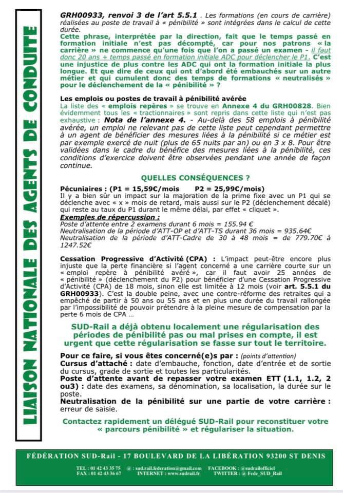 ADC : Régularisation du dispositif de pénibilité