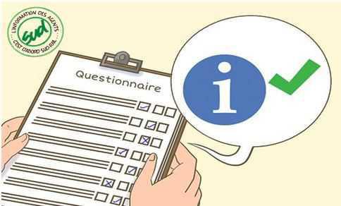 Questionnaire fédéral sur le thème du droit des femmes et de l'égalité professionnelle Femmes/Hommes Questionnaire fédéral sur le thème du droit des femmes et de l'égalité professionnelle Femmes/Hommes
