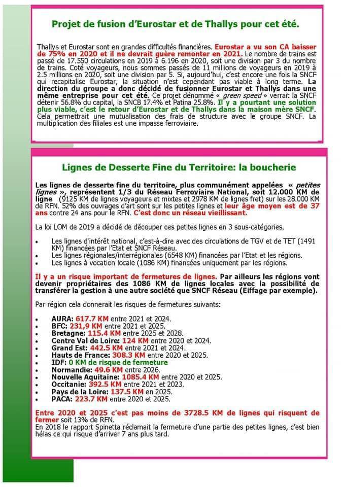 Bulletin des élus SUD Rail aux Conseils d'Administration