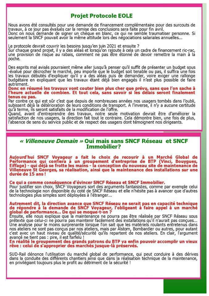 Bulletin des élus SUD Rail aux Conseils d'Administration