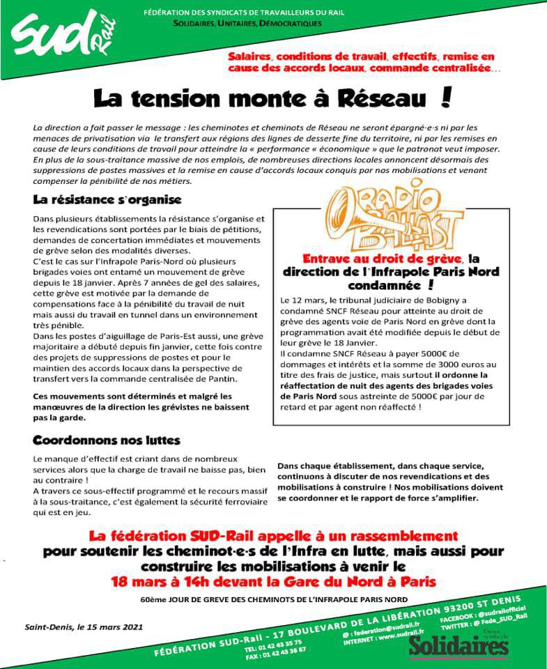 La tension monte à Réseau !