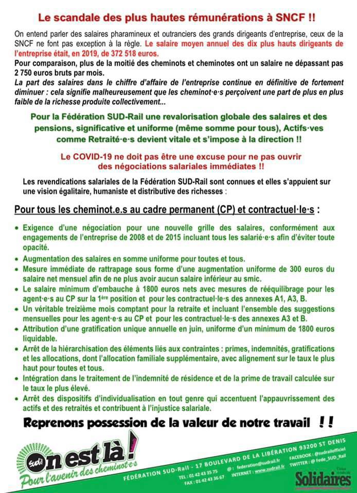 Nous voulons de vraies augmentations de salaires !! Pas juste une prime !!