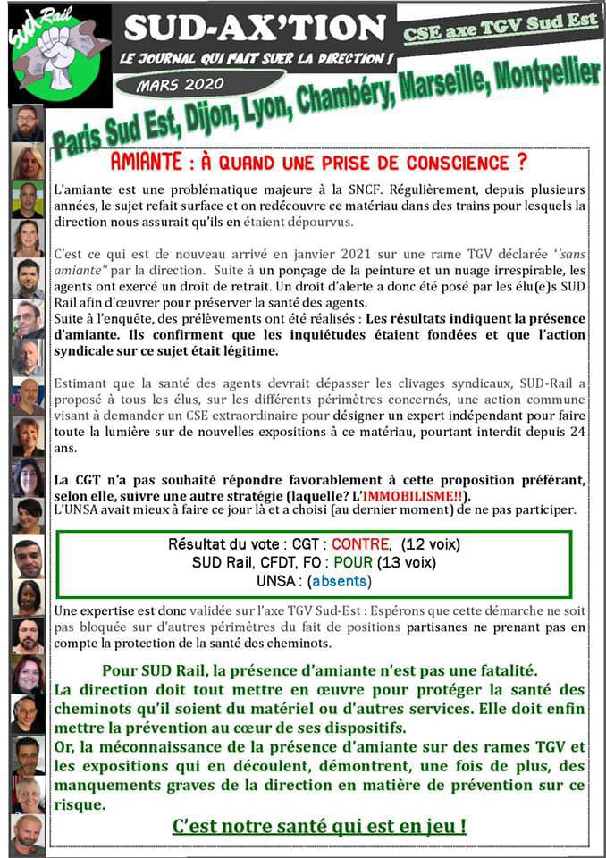 AMIANTE : A Quand une prise de conscience ?