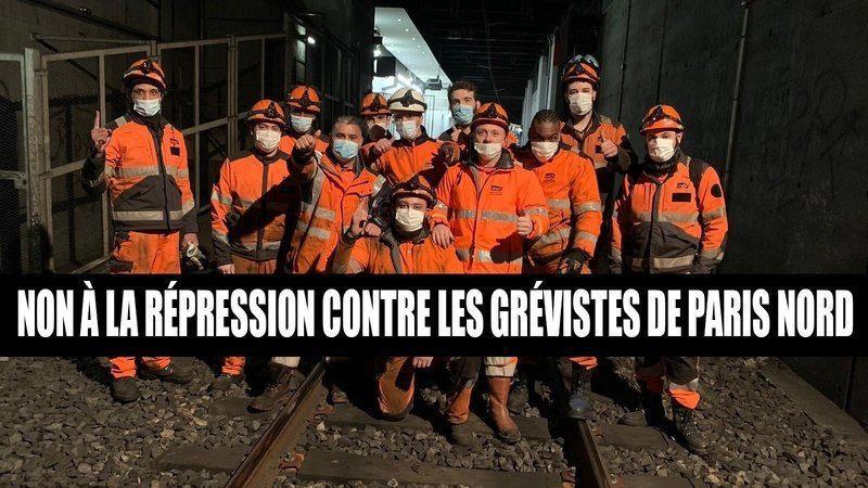 STOP à la répression contre les grévistes de l'Infrapôle Paris Nord STOP à la répression contre les grévistes de l'Infrapôle Paris Nord