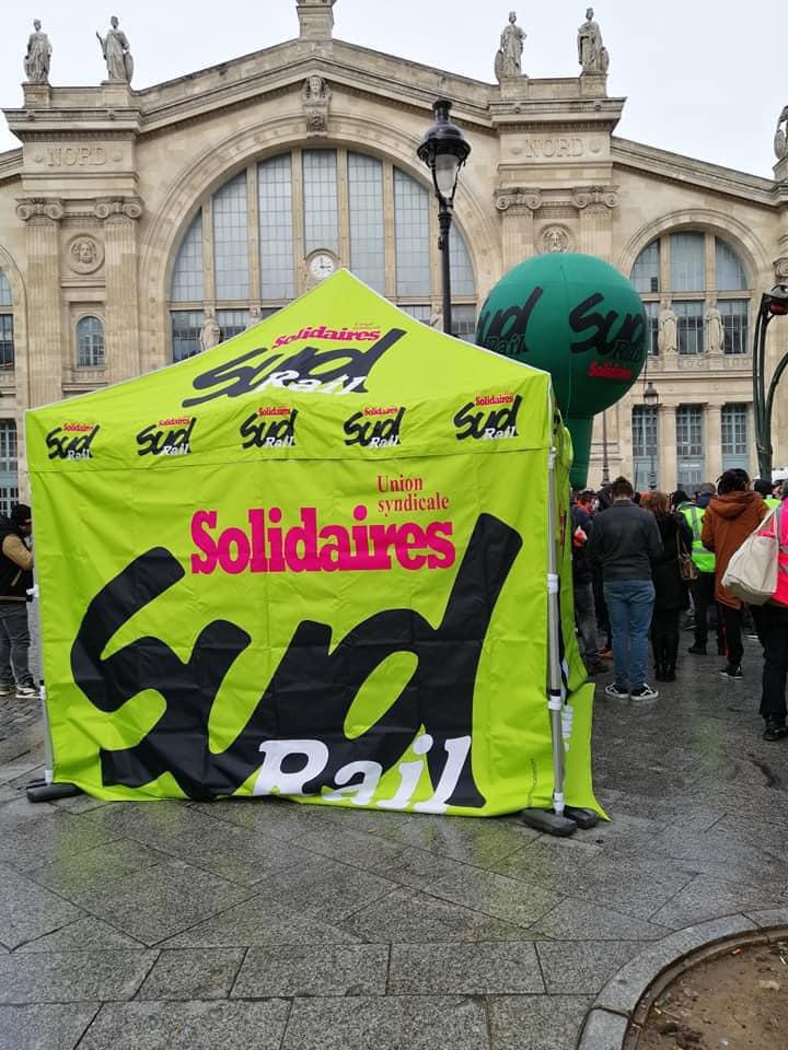 Rassemblement pour les camarades de l’Infrapôle de Paris Nord en lutte 