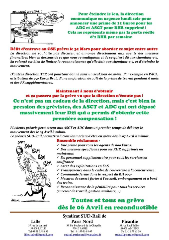 ASCT Hauts de France, toutes et tous en grève dès le 6 Avril
