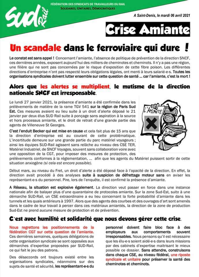 Un scandale dans le ferroviaire qui dure ! Un scandale dans le ferroviaire qui dure !