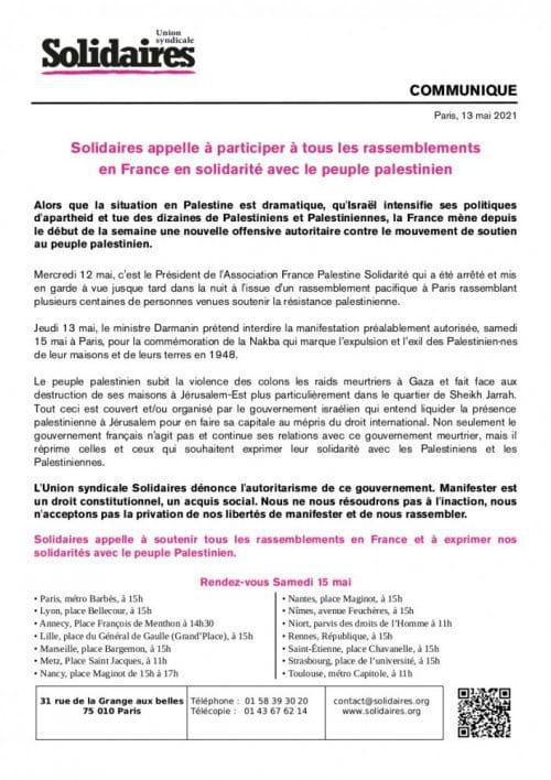 Soutenons la résistance palestinienne ! Soutenons la résistance palestinienne !