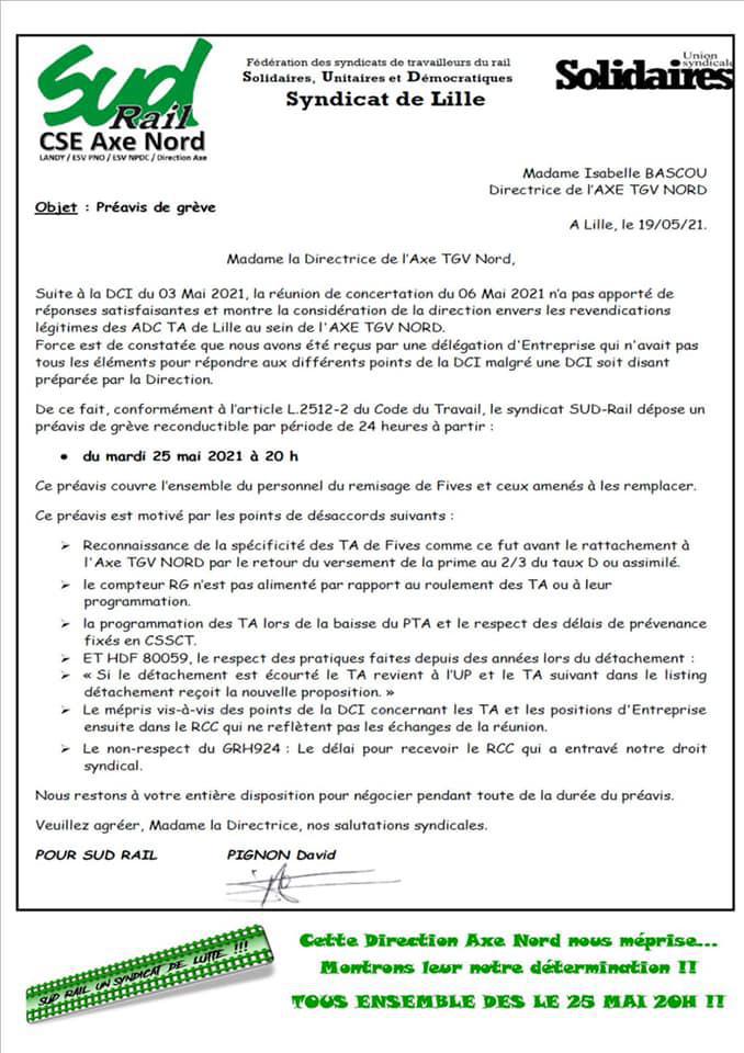 Un mépris de la direction devant les revendications