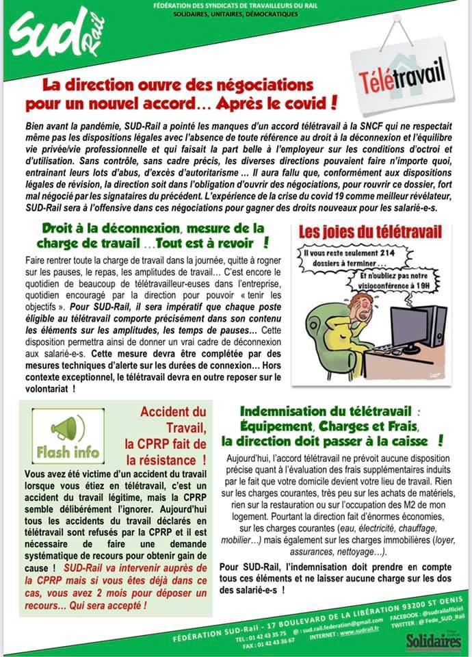 La direction ouvre des négociations pour un nouvel accord...Après le COVID ! La direction ouvre des négociations pour un nouvel accord...Après le COVID !