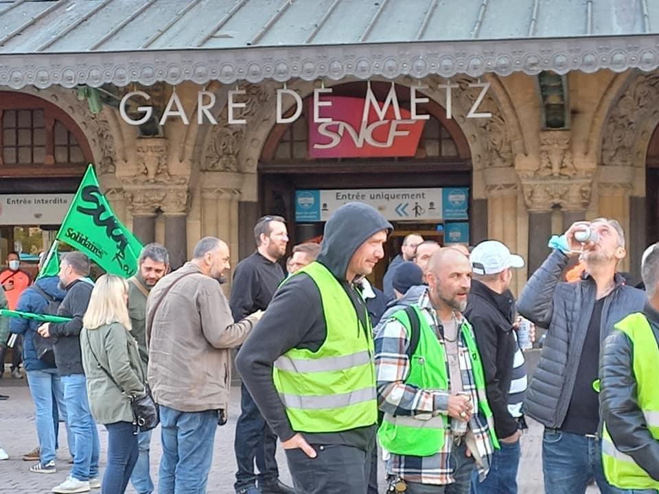 7 octobre - Rassemblement à l'appel de SUD-Rail à Metz...La planète déraille ! Imposons le rail !