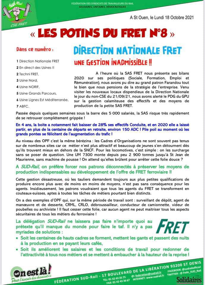 Les Potins de FRET N°8